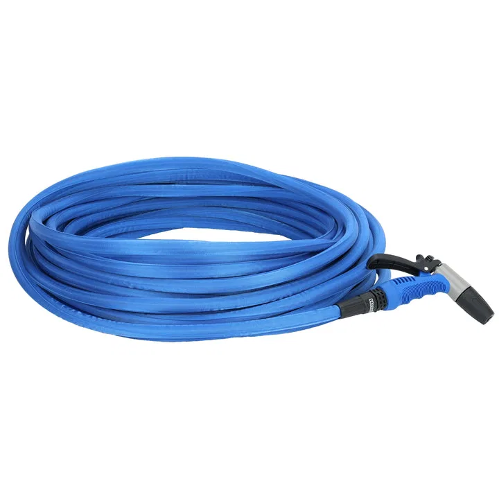 HF75K – HOSECOIL Boat Washdown Hose, Straight Type Flexible Hose 75 Foot Hose Length 3/4 Inch Garden Hose Fitting Blu...